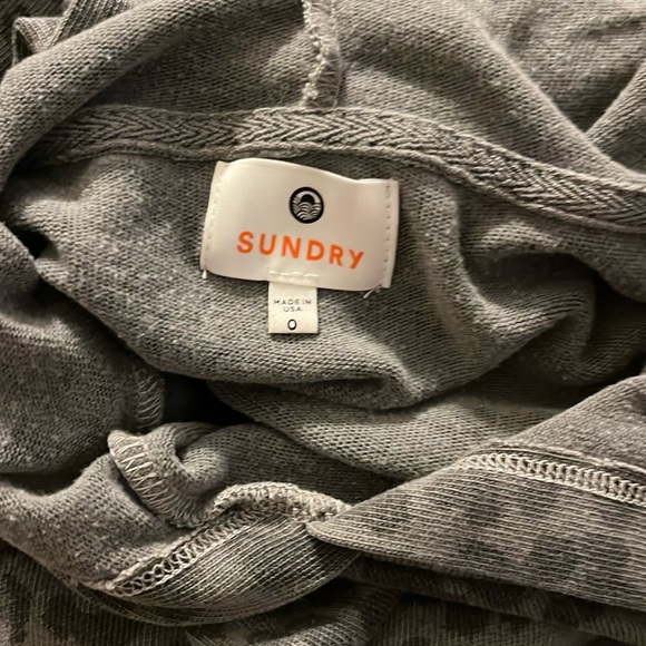 Sundry hoodie sweatshirt with drawstring waist - Picture 2 of 6